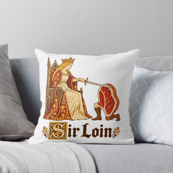Item preview, Sir Loin Medieval Knight Steak Humor designed and sold by roni-harbor.