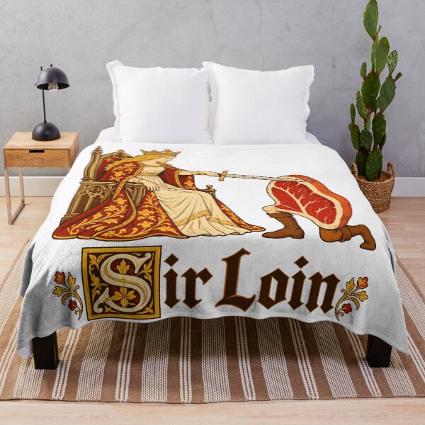 Item preview, Sir Loin Medieval Knight Steak Humor designed and sold by roni-harbor.