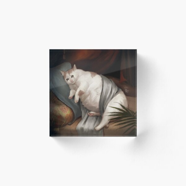 Crying in Renaissance Acrylic Block
