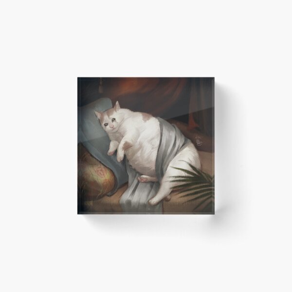 Crying in Renaissance Acrylic Block
