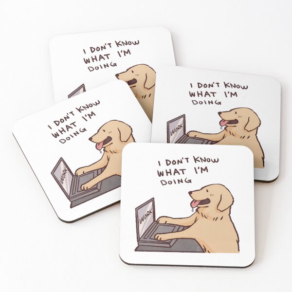 Item preview, Golden Retriever Working  I Don'T Know What I'M Doing  Funny Golden Retriever Memes  designed and sold by elybbrittaney.
