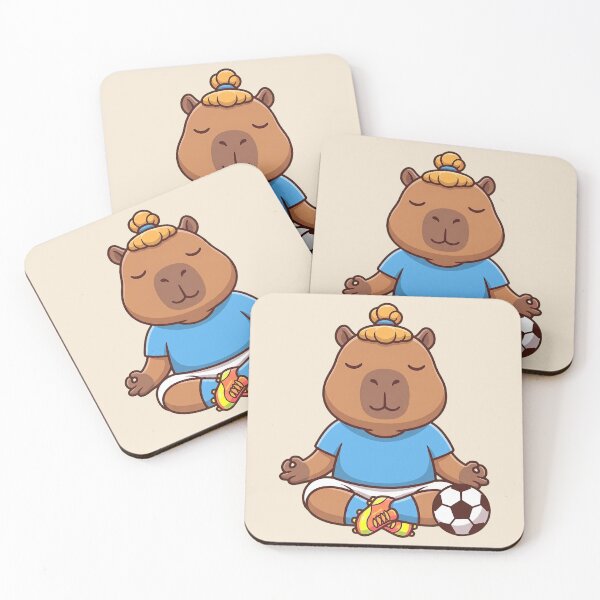 Item preview, Meditating Capybara Football Zen designed and sold by Rariks.
