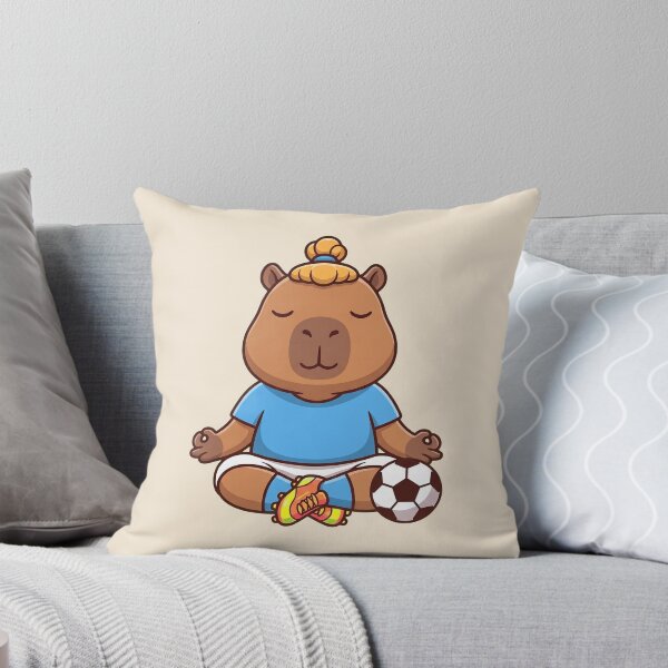 Item preview, Meditating Capybara Football Zen designed and sold by Rariks.