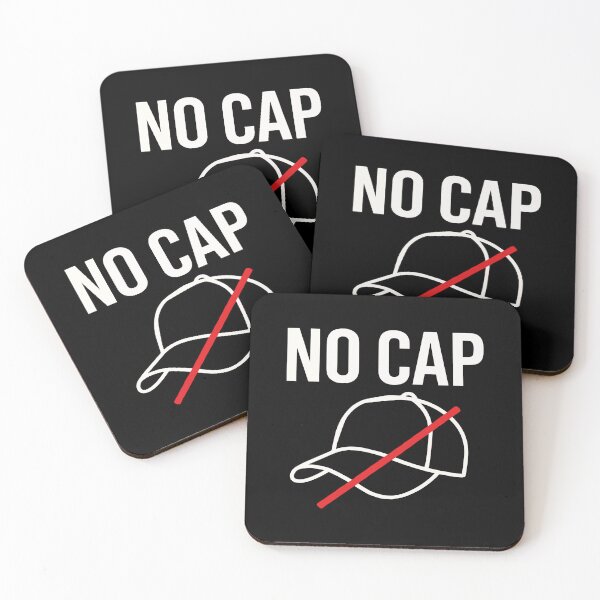Item preview, No Cap Baseball Hat Crossed Out With Red Slash Slang Pun designed and sold by ThreadQuirk.