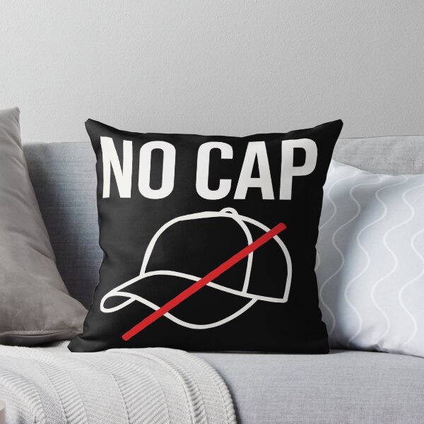 Item preview, No Cap Baseball Hat Crossed Out With Red Slash Slang Pun designed and sold by ThreadQuirk.