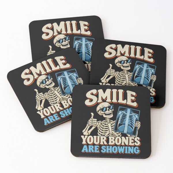 Item preview, Smile Your Bones Are Showing – Funny Rad Tech X-Ray Humor designed and sold by pkk72.