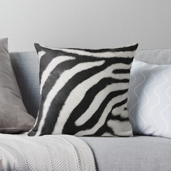 Zebra print Throw Pillow