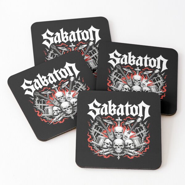Item preview, Sabaton Band Logo Heavy Metal Skull Guitar designed and sold by Fan-7thers.