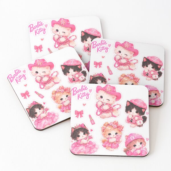 Item preview, pink kitty tiny barbie style designed and sold by sara747.