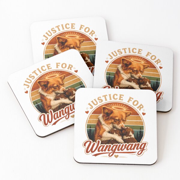 Item preview, Justice For Wangwang Dog Memorial Rainbow Bridge Pet Loss Dog Lover Sympathy Gift Animal Rescue Vintage Art designed and sold by elybbrittaney.