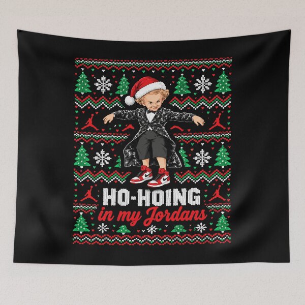 Item preview, Ho-Hoing in my Jordans, Tiptoeing Tip Toe Wing Jawwdinz Rumpelstiltskin Ugly Christmas - tiptoeing rumpelstiltskin designed and sold by Hypothetik.