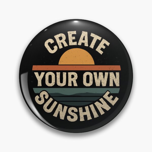 Item preview, Create Your Own Sunshine Retro Sun And Stripes Positivity designed and sold by ThreadQuirk.