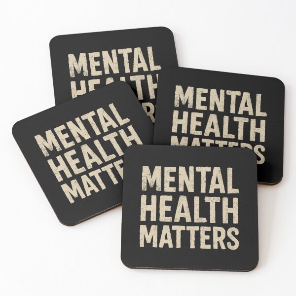 Item preview, Mental Health Matters Bold Distressed Awareness Statement designed and sold by ThreadQuirk.