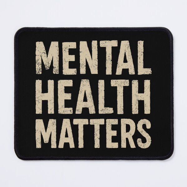 Item preview, Mental Health Matters Bold Distressed Awareness Statement designed and sold by ThreadQuirk.