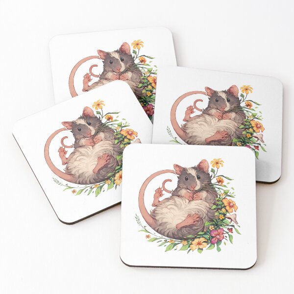 Item preview, Mouse With Flowers And Plants designed and sold by elybbrittaney.