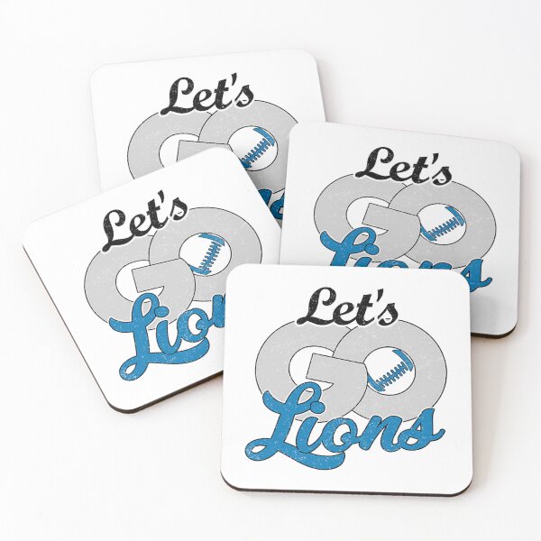 Item preview, Let'S Go Lions Distressed Football Sports Team Spirit designed and sold by POPPINS-ART.