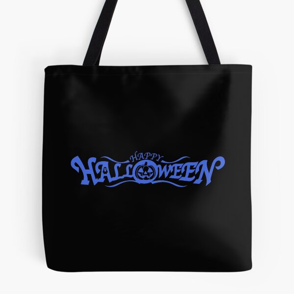 Item preview, Royal Blue Vintage Gothic Happy Halloween Lettering designed and sold by pattern-archive.