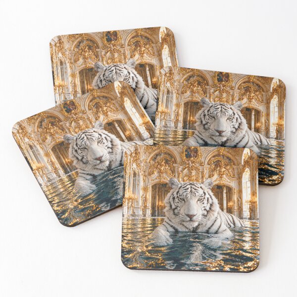 Item preview, White Tiger in Flooded Palace designed and sold by Elisabeth Lucas.