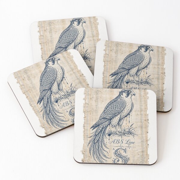 Item preview, Vintage Falcon on Papyrus ABS Line Logo Art designed and sold by Ahmadhamroush.