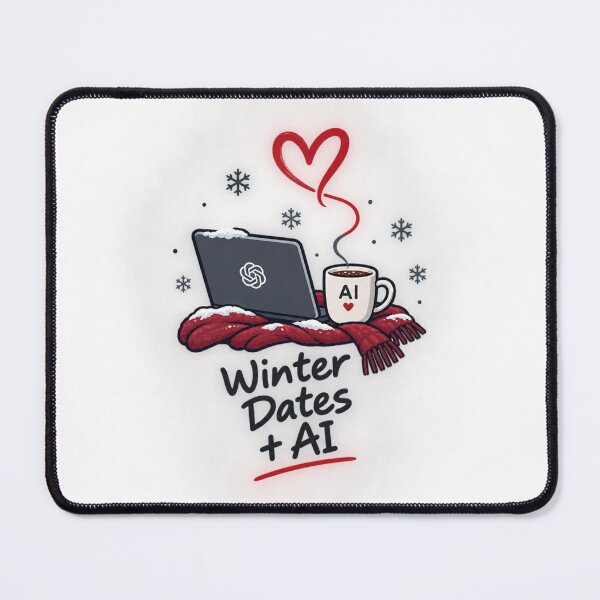 Item preview, Better Together AI Winter Romance – Cozy Snowy Date Night designed and sold by The Happiness Market .