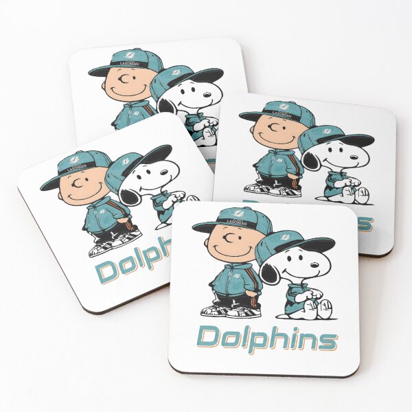 Item preview, Charlie Brown Snoopy Dolphins NFL Fan designed and sold by AdrianMis.