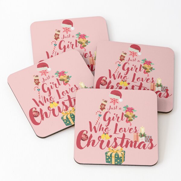Item preview, Just a girl who loves Christmas doodle art  designed and sold by DoneAndDusted.