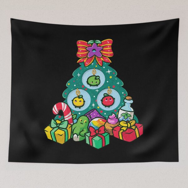 Item preview, Winter Star Christmas Tree with Festive Game Characters designed and sold by amit-nyb.