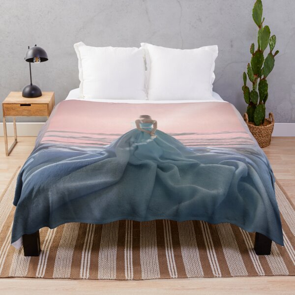 Item preview, Woman In Pastel Gown Standing At Ocean Horizon designed and sold by Vizerskaya.
