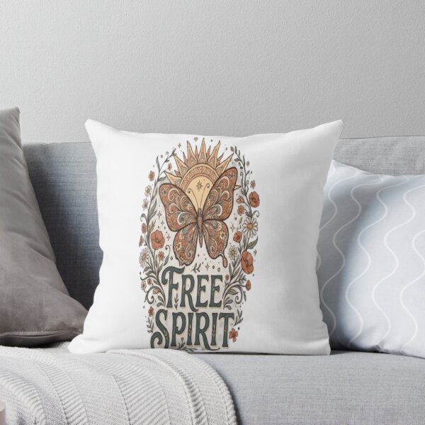 Item preview, Free Spirit Ornate Butterfly Vintage Boho Floral Art designed and sold by EssentialsWear.