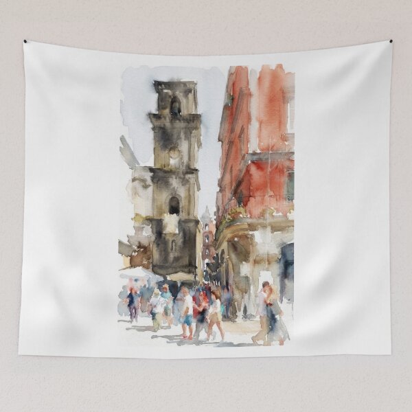 Item preview, Piazza San Gaetano Naples, Weathered Tower designed and sold by caracatita75.