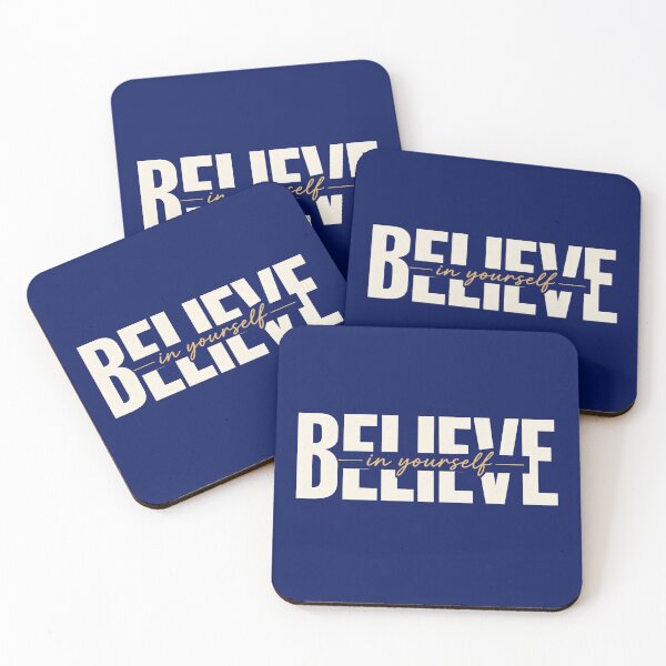 Item preview, "Believe in Yourself" Large Text Quote Print designed and sold by SeJaa.