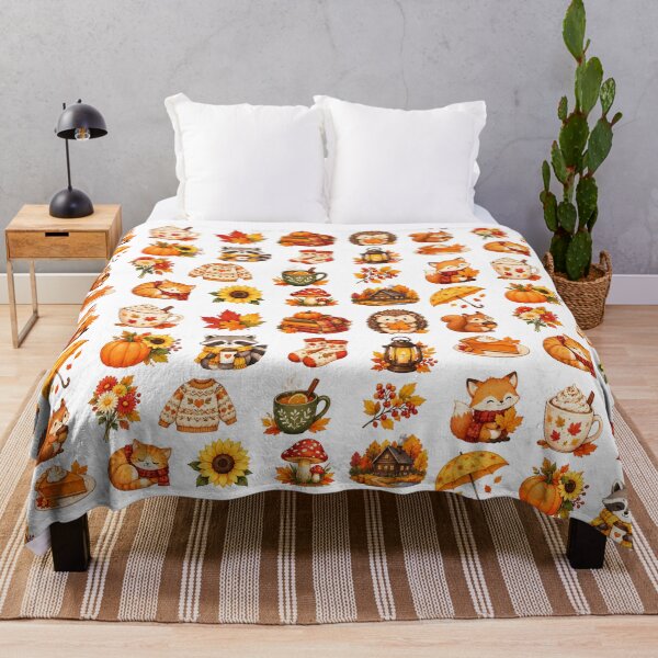 Item preview, Cute Watercolor Cozy Autumn Aesthetics Sticker Pack designed and sold by Rehnair.