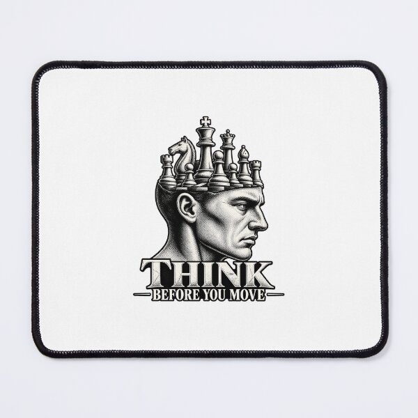 Item preview, Epic chess motif - Think before you move - for chess professionals designed and sold by smellypumpy.