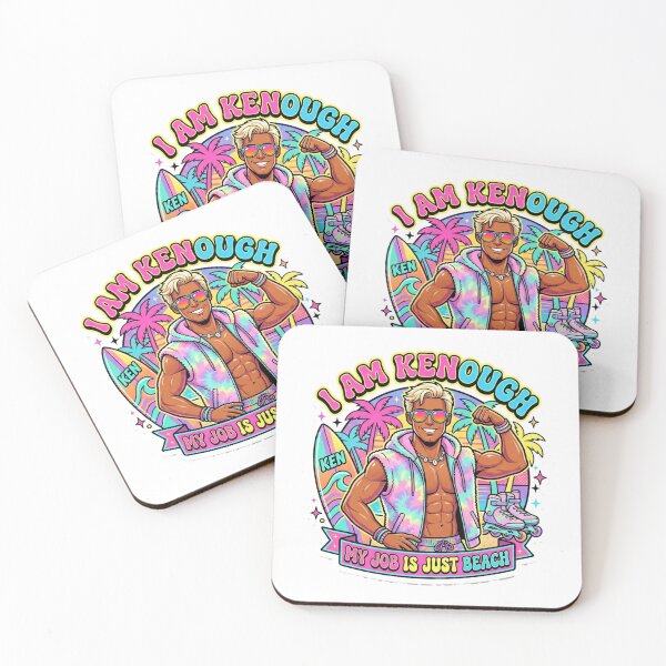 Item preview, I Am Kenough My Job Is Just Beach - Pastel Retro Pop Art designed and sold by MonodyStore.