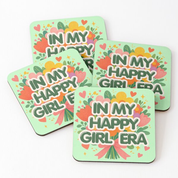 Item preview, In my happy girl era doodle illustration designed and sold by DoneAndDusted.
