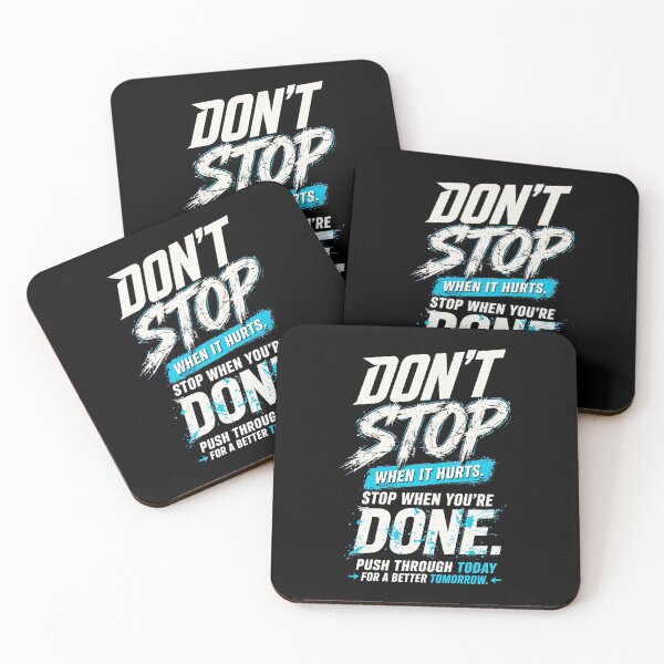 Item preview, Don't Stop When It Hurts Stop When You're Done - Motivational designed and sold by Vibe-Vary.