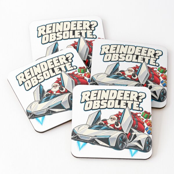 Item preview, Santa's Electric Roadster Christmas Reindeer Upgrade Meme designed and sold by ZAROOMART.