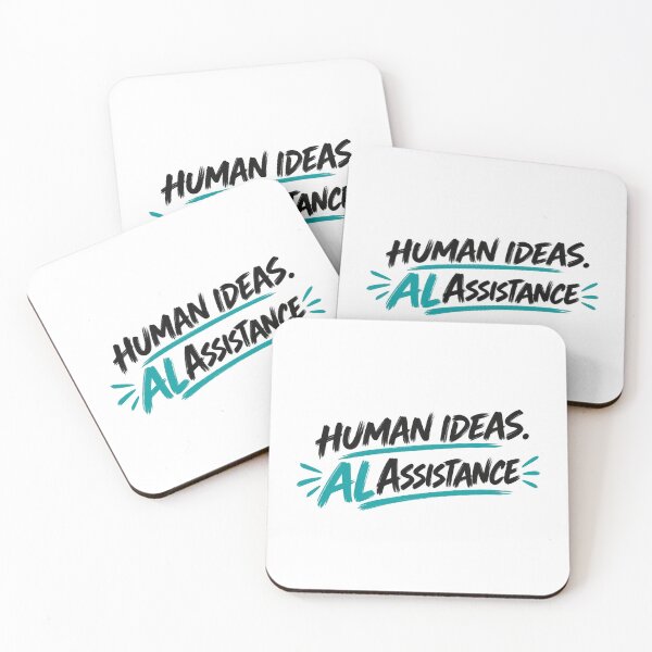 Item preview, Human Ideas AI Assistance – Artificial Intelligence Design designed and sold by The Happiness Market .