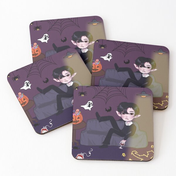 Item preview, Cute Vampire Lounge - Spooky Halloween Chibi Art designed and sold by Naphat Goods.