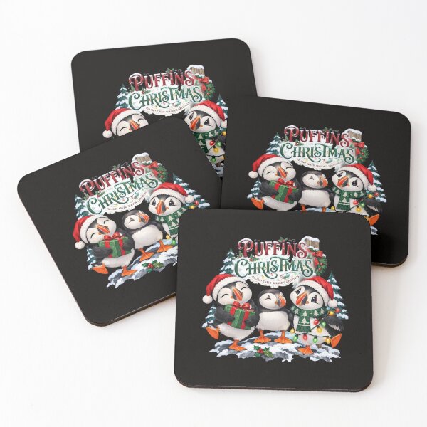 Item preview, Puffins Christmas – Cute Festive Puffin Family with puffins Christmas  designed and sold by Pixel_Phantom_.