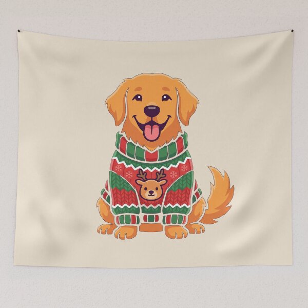 Item preview, Golden Retriever into Xmas Sweater  designed and sold by Rariks.
