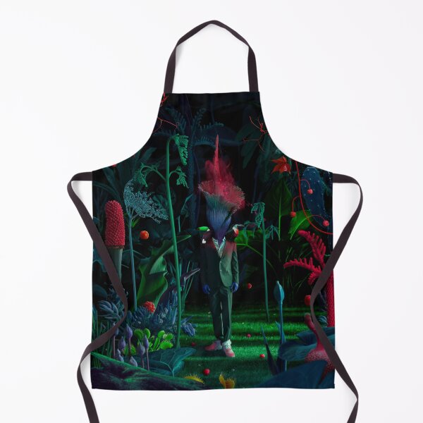 Item preview, Surreal Man in Suit with Blooming Flower Head in Dark Exotic Garden designed and sold by Vizerskaya.