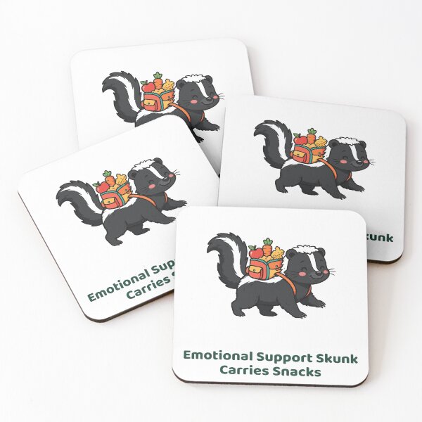 Item preview, Emotional Support Skunk Carries Snacks, Cute Skunk with a Snack Backpack designed and sold by ElicitaDesign.