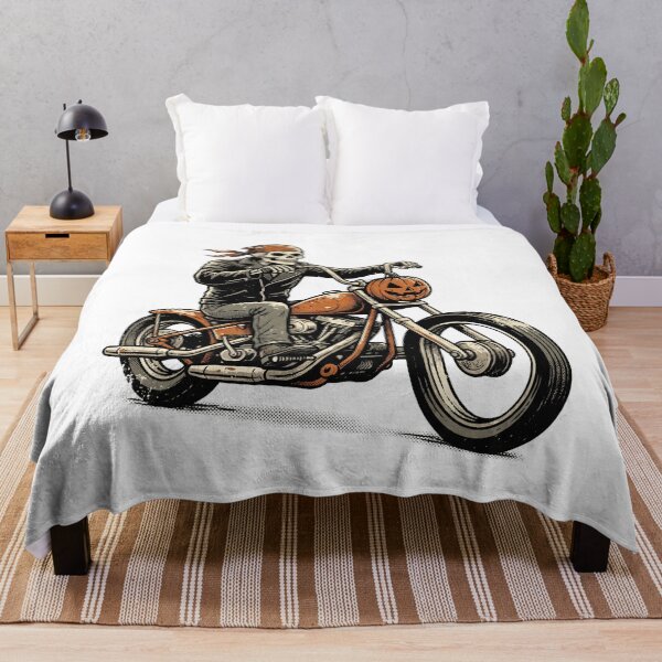 Item preview, Skeleton Biker – Skull Motorcycle Rider Art designed and sold by FashionHubLK.
