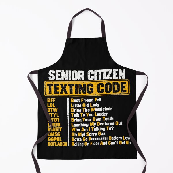 Item preview, Senior Citizen Texting Code Funny Retirement Aging Humor designed and sold by gordonbwyashop.