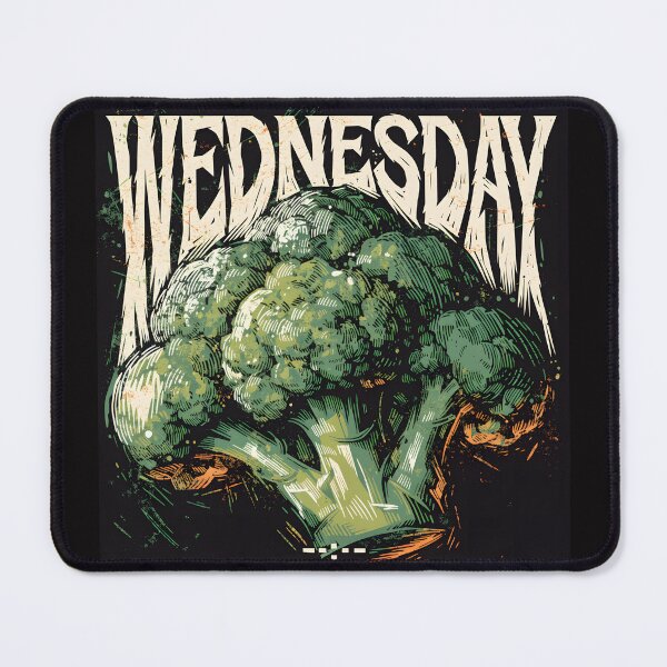 Item preview, Wednesday Broccoli – Dark Vintage Vegetable Art designed and sold by KiraChie.