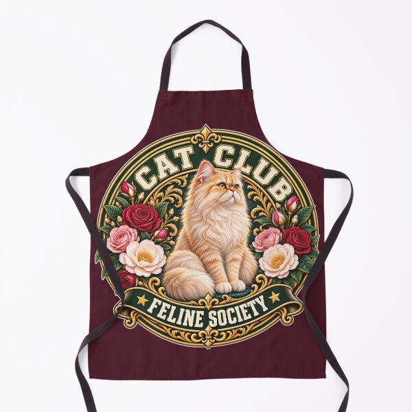 Item preview, Cat Club Feline Society – Elegant Persian Cats & Roses Art Nouveau designed and sold by thirtyonestars.