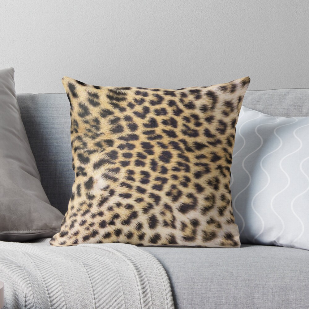 Leopard print Throw Pillow