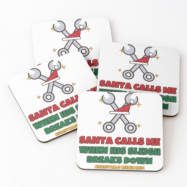 Item preview, Santa Calls Me When His Sleigh Breaks Down Funny Mechanic Christmas designed and sold by Bornprints.