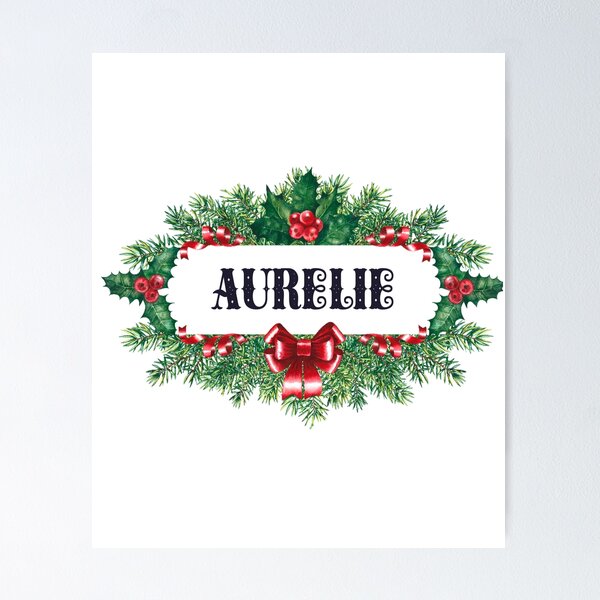 Item preview, Aurelie Funny & Cool Personalized Christmas Name – Custom Holiday Gift for Girls and Women designed and sold by Oussinc.